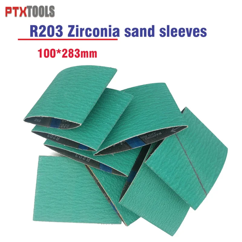 4PCS 100*283MM Sunmight R203 Zirconia Sanding Belt For Metal Abrasive Band Grinder Zirconium Oxide Sanding Sleeves