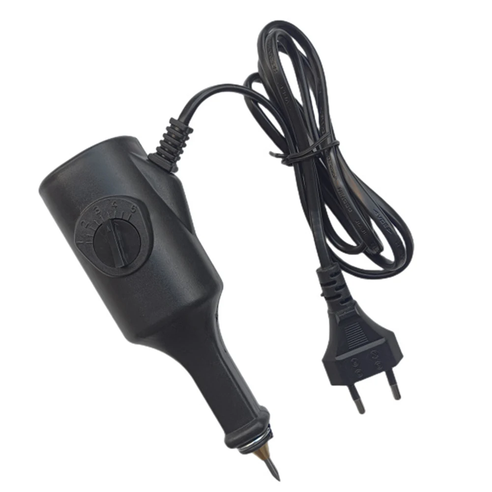 전기 조각 펜 타각기 스크라이버 치즐 팁, 유리 플라스틱 세라믹 돌 표면, EU 220V, 40W