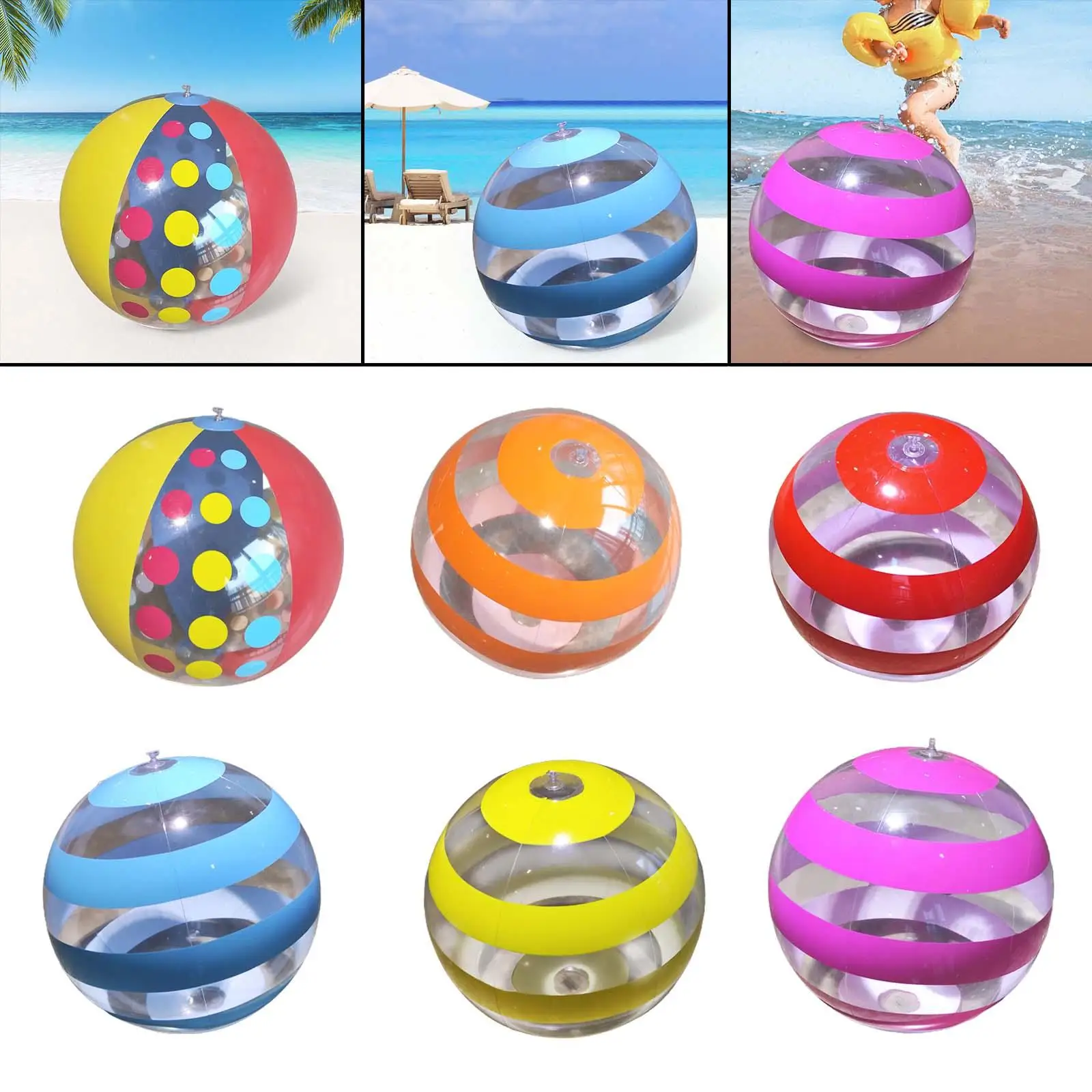 Beach Ball Leakproof Pool Game Inflatable Pool Toys for Home Beach Summer