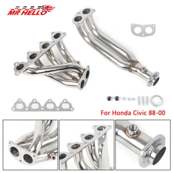 Stainless Exhaust Manifold Header for 88-00 Honda Civic D-series EJ/EG/EH/EK D15