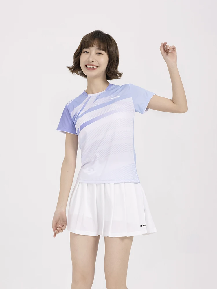 Kawasaki Badminton Suit T-Shirt Breathable Quick Drying Women's Clothing T-shirt Short Skirt Set