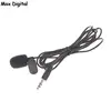 Clip Microphone Cable for Go Pro Hero 3 3+ 4 Sports Camera PC Laptop 1PC 3.5mm Active with Mini USB External Mic Audio Adaptor