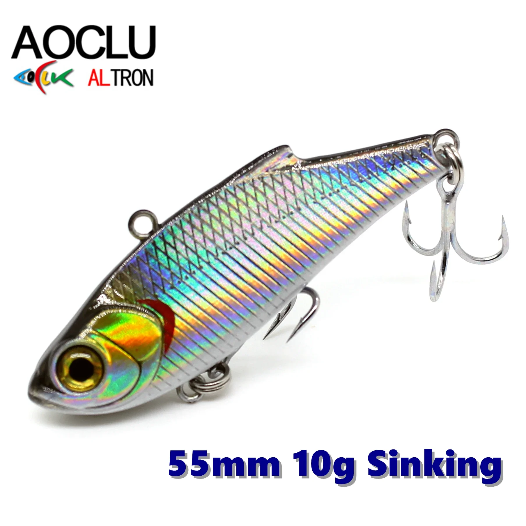 

AOCLU воблер, сверхкачественная Тонущая Вибрирующая длинная блесна 55 мм 10 г, жесткая приманка для ловли окуня, пресной и соленой воды, прочные крючки