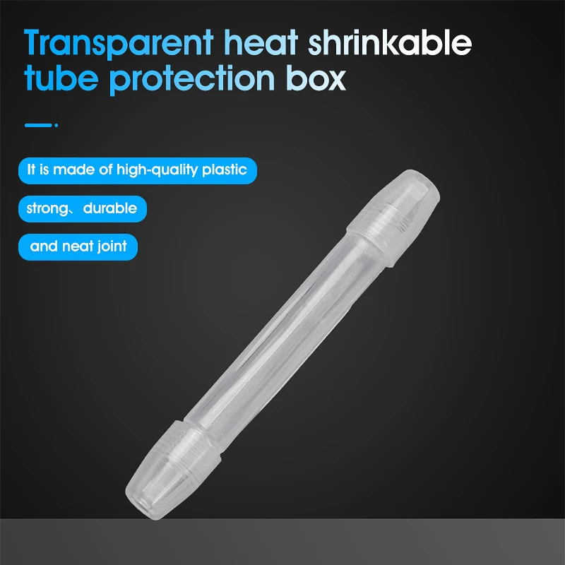 Hot Melt Optical Fiber Interface Protection Box Leather Fiber Optic Cable Fusion Heat Shrink Tubing Protection Box FTTH 100PCS