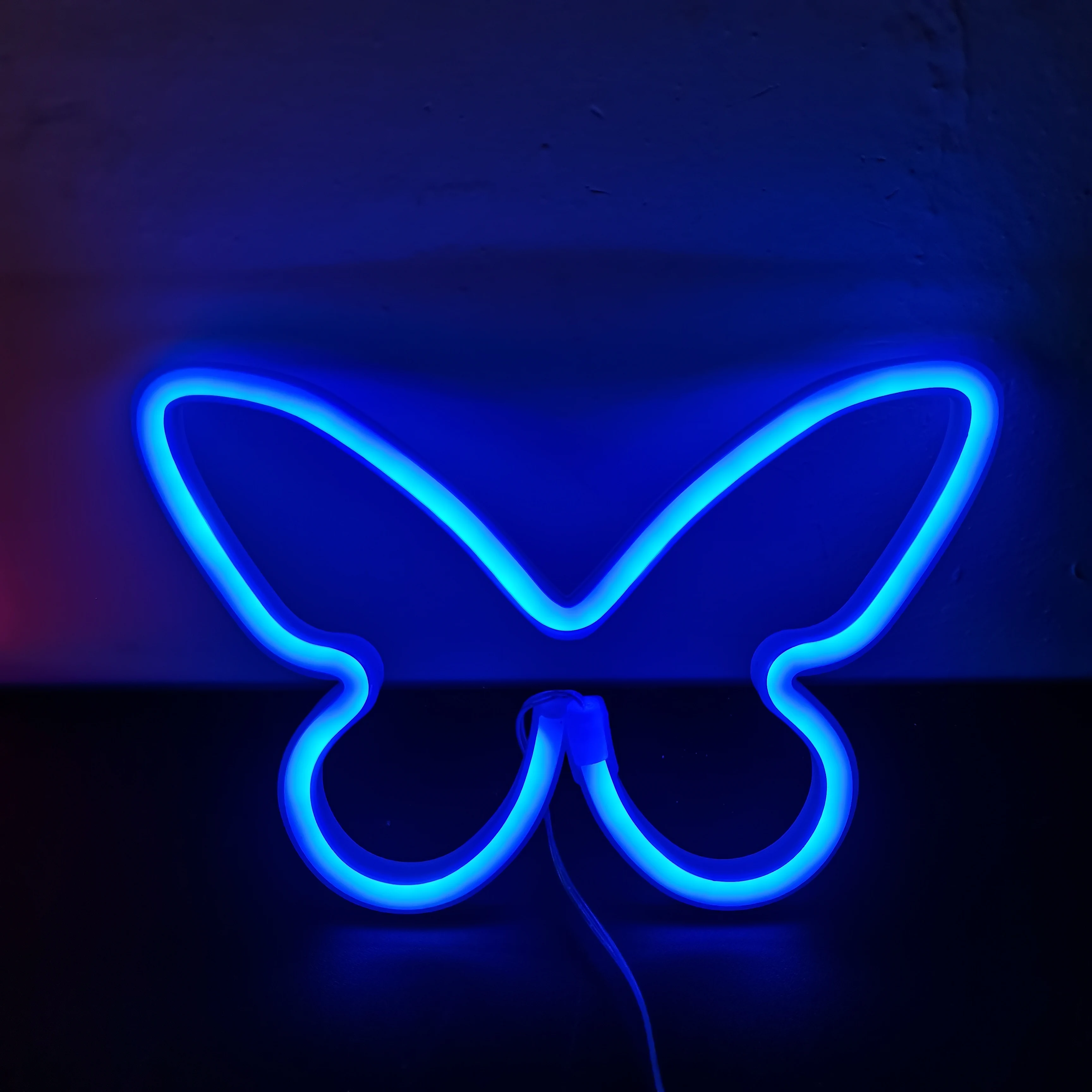 bright night light Butterfly Neon Sign Led Neon Night Light Wall Hanging Lamp Home Wall Decor LED Night Lamp Romantic Birthday Baby Gift For Party childrens night lights Night Lights