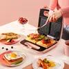 Multifunction Sandwich Maker Non-stick Omelette Bacon Skillet Folding Toaster Double-side Heating Instant Breakfast machine 220V 2