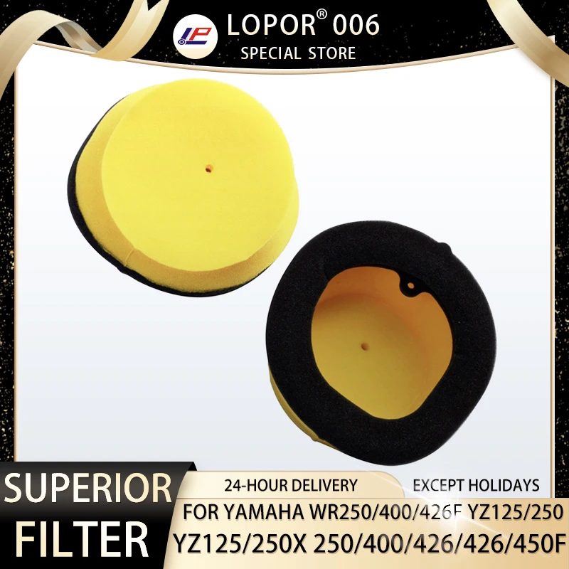 

Motorcycle Air Filter For Yamaha YZ125 YZ125X WR250F YZ250 YZ250X YZ250F WR400F YZ400F WR426F YZ426F YZ450F 1997-2023 HFF4012
