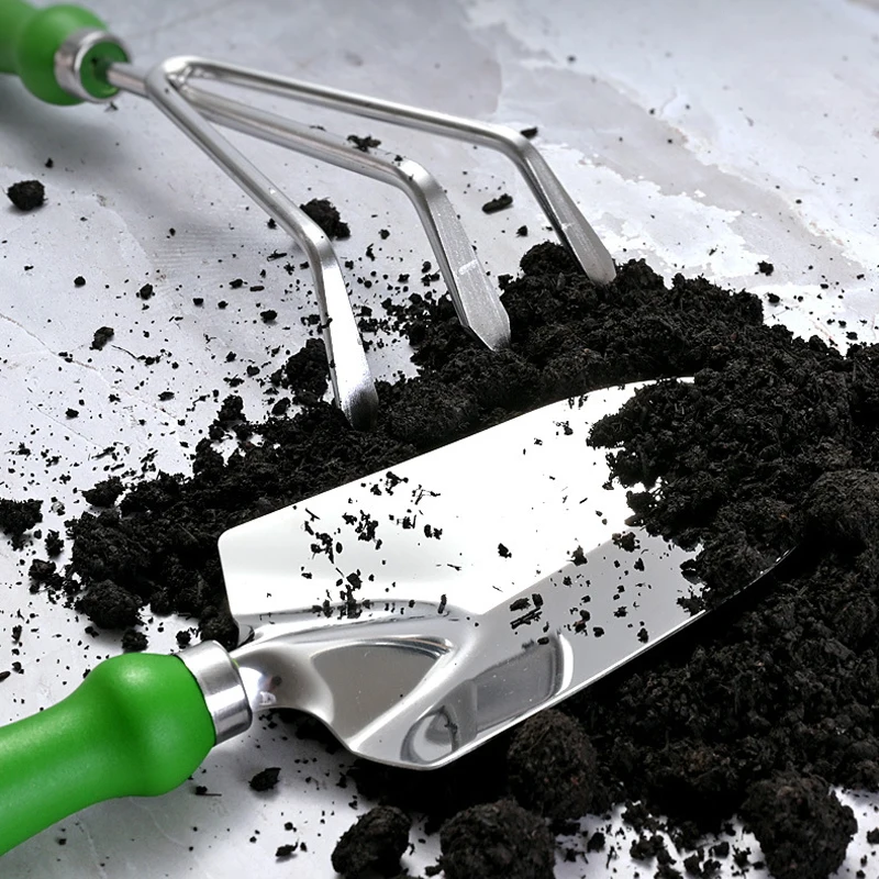 1pack Gardening Tool, Including Shovel, Hoe, Rake, And Fork, For Planting Vegetables And Flowers Digging Soil