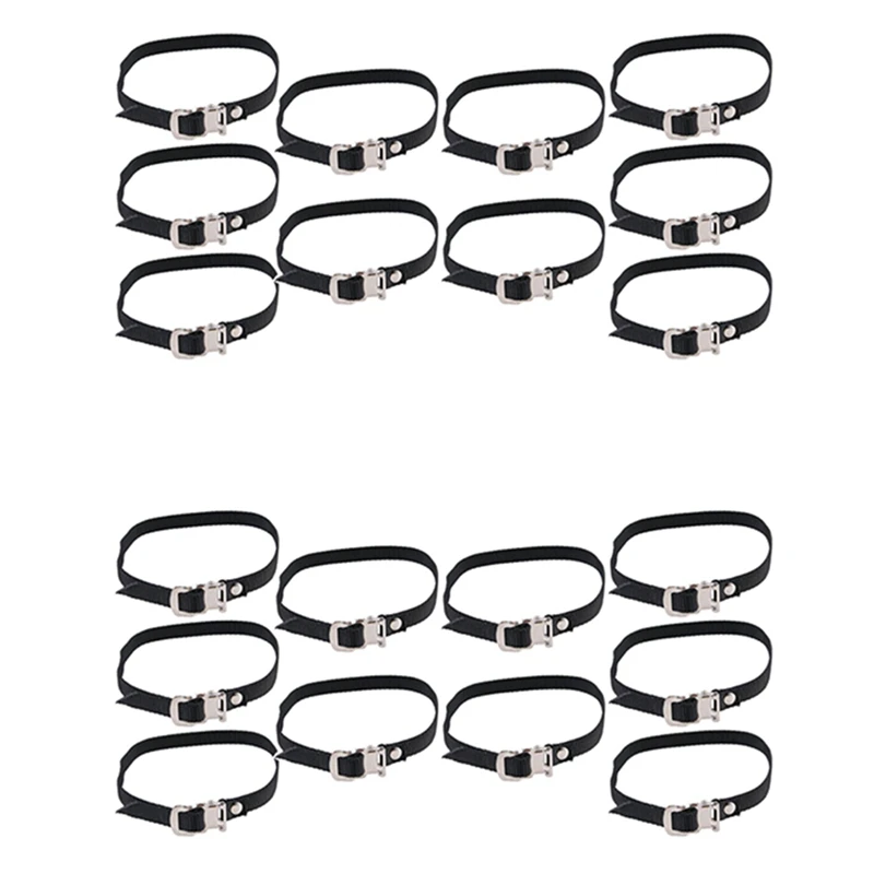 

20 PCS MTB-Road Bike Cycling Toe Straps 50Cm For Bicycle Racing