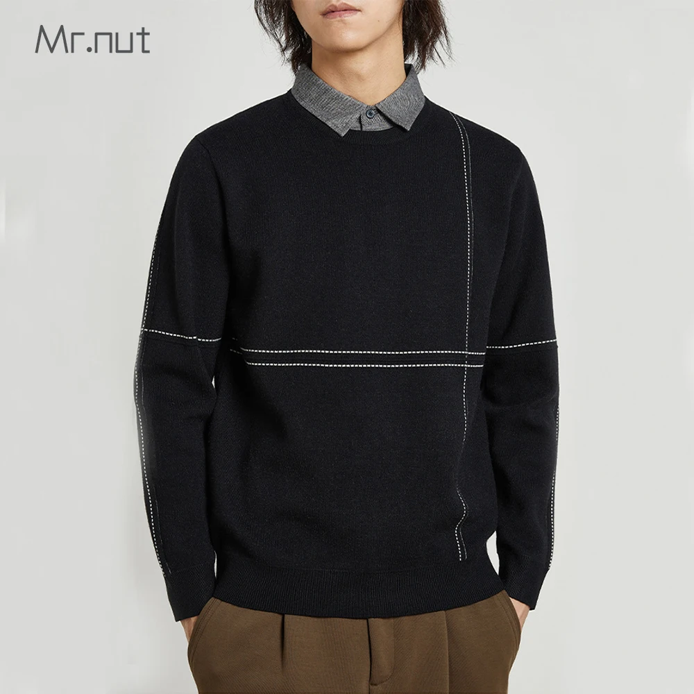 

Mr.nut Striped Knitwear Men's Luxury Winter Clothing Men Oversize Sweater Male Y2k Vintage Pullovers Jumper Jersey Harajuku New
