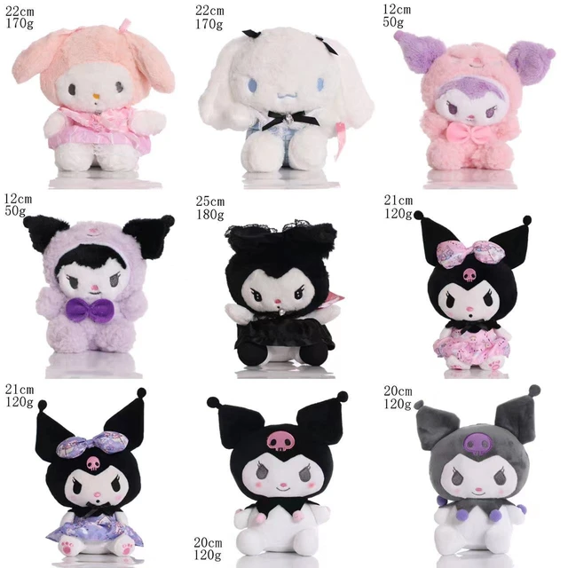 Sanrio Personagem Pelúcia Kuromi Minha Melodia Olá Kitty Pochacco  Cinnamoroll Doll Toy.c