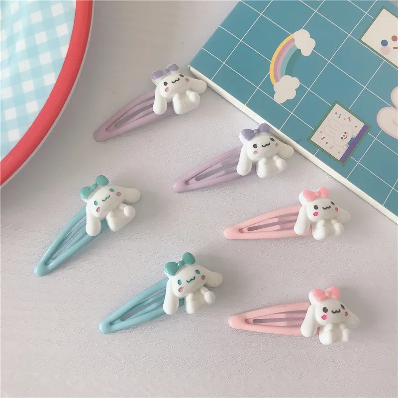 Заколки для волос Sanrioed Cinnamoroll 2 шт./компл. милые заколки в форме капли аниме