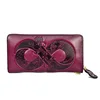 2025 New Genuine Leather Wallet Bag Long Real Cow Leather Purse Women First Layer Cowhide Card Holder Clutch for Cell Phone 2