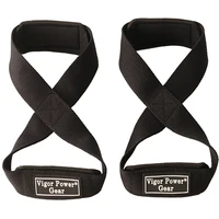 Padded Figure 8 Weight Lifting Wrist Straps Deadlift Powerlifting Belts Hand Support Strong Weightlifting Non-slip Wrist Wraps 1