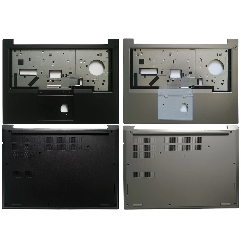 Laptop Palmrest Superior e Inferior Base Case Cover Versão de Plástico para Lenovo Thinkpad E480 E485 E490 E495