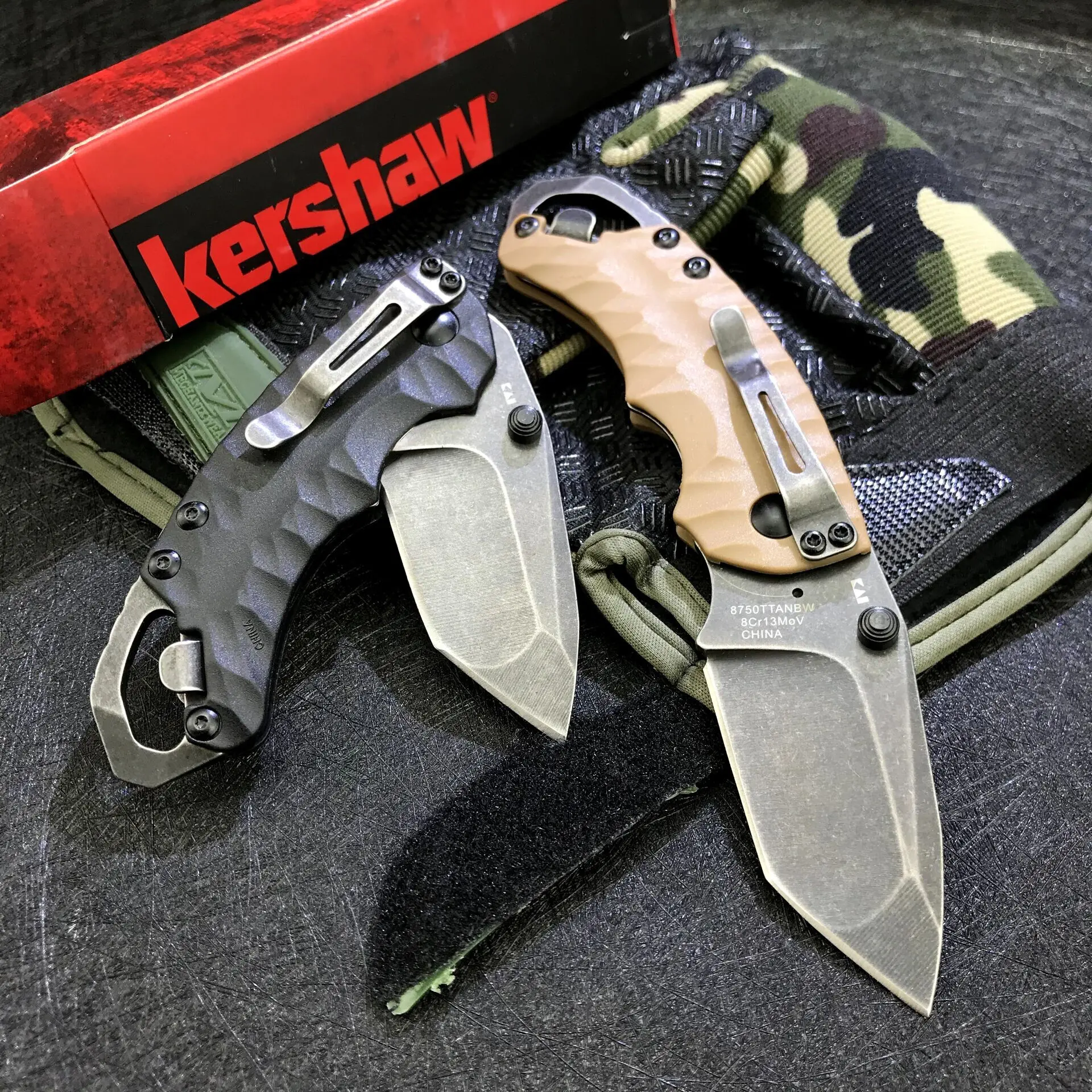 

KS 8750 Mini Edc Knife Flipper Folding 8Cr13MOV Blade Rescue Hunting Tacitcal Gear Portable Pocket Knives Hand Tool