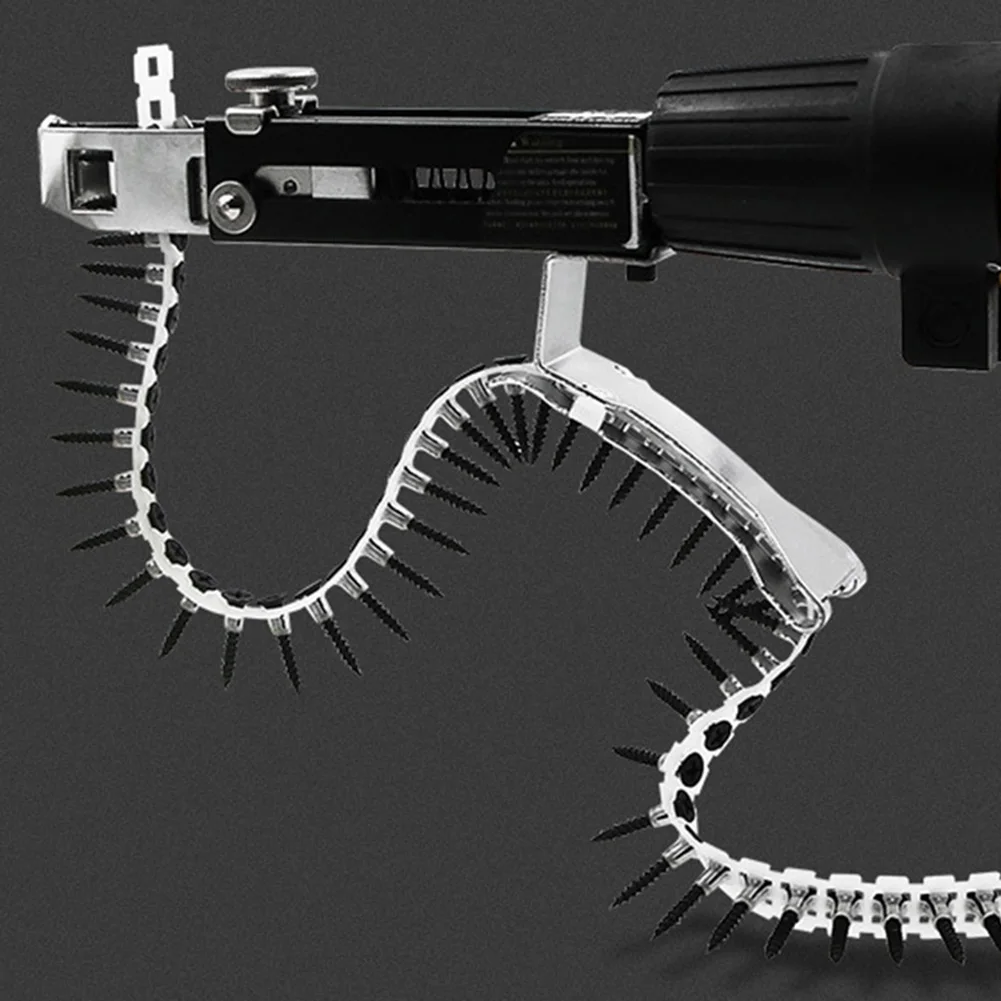 Modonghua Catena automatica a vite con picco, 1 set di attrezzi per la lavorazione del legno per trapano elettrico, adattatore per unghie, per casa, autoalimentazione, avvitatore senza fili