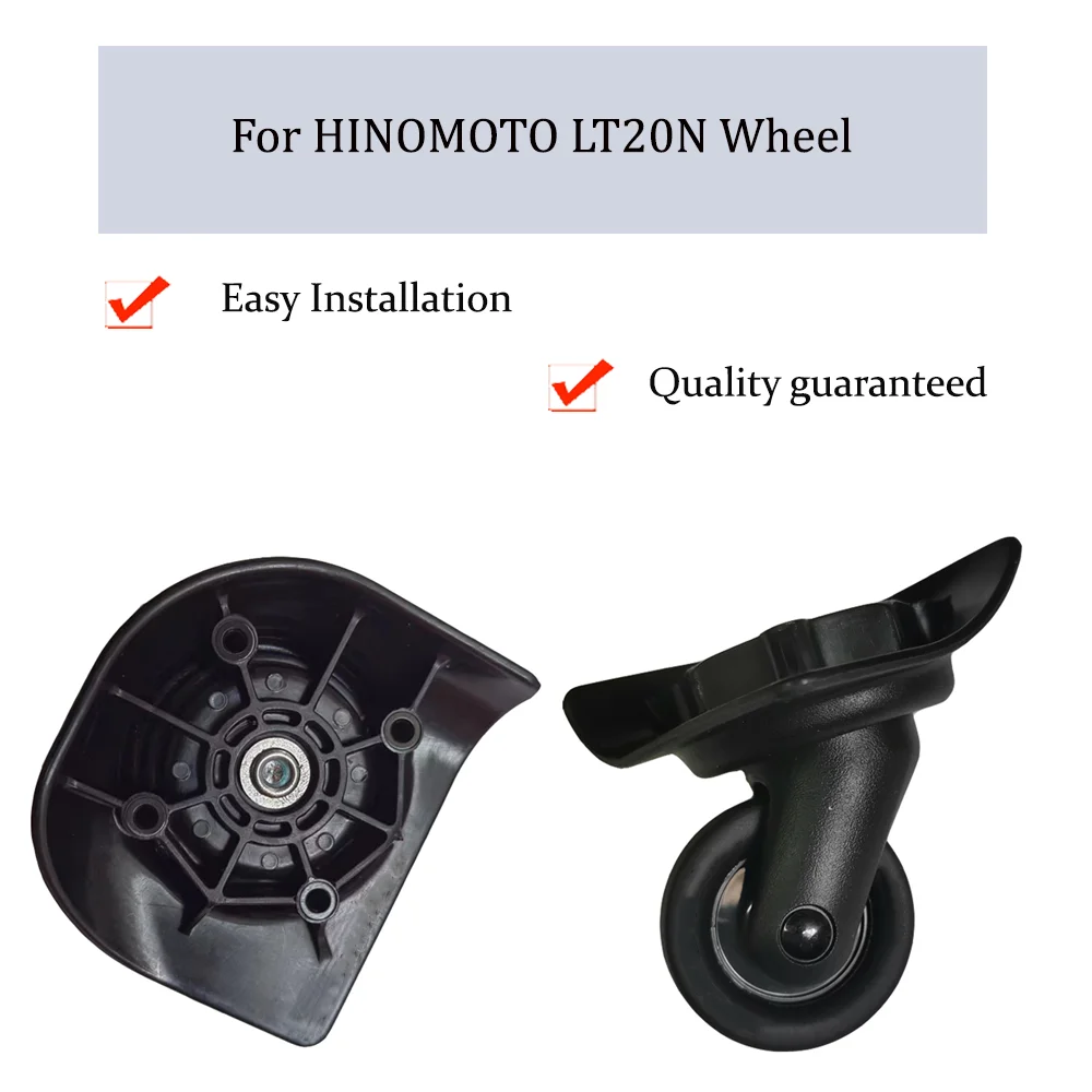 For HINOMOTO LT20N Nylon Luggage Wheel Trolley Case Wheel Pulley Sliding Casters Universal Wheel Slient Wear-resistant Repair