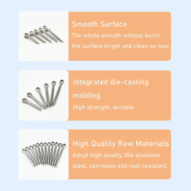 230 Coppiglie In Acciaio Inox - Assortimento 6 Dimensioni Da M1 A M5 - Con Scatola Portaoggetti - Foto 6