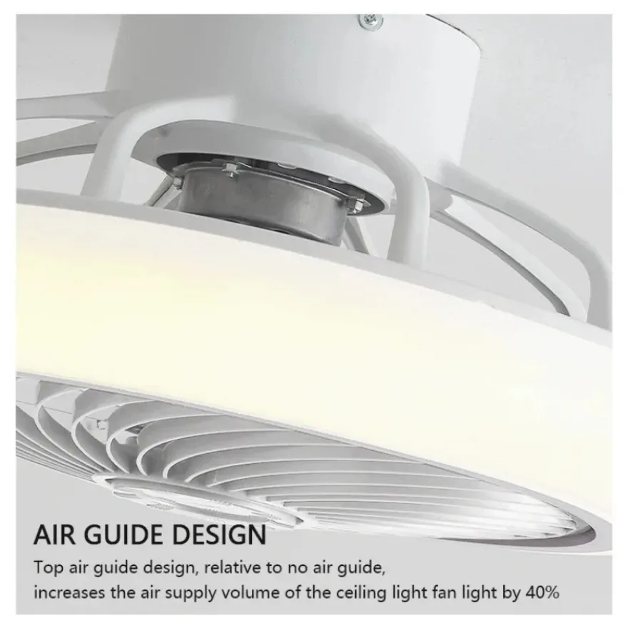 LED Ceiling Fan Light Strong Wind Silent Intelligent Remote Control APP Fan Light Living Room Bedroom Decoration Ceiling