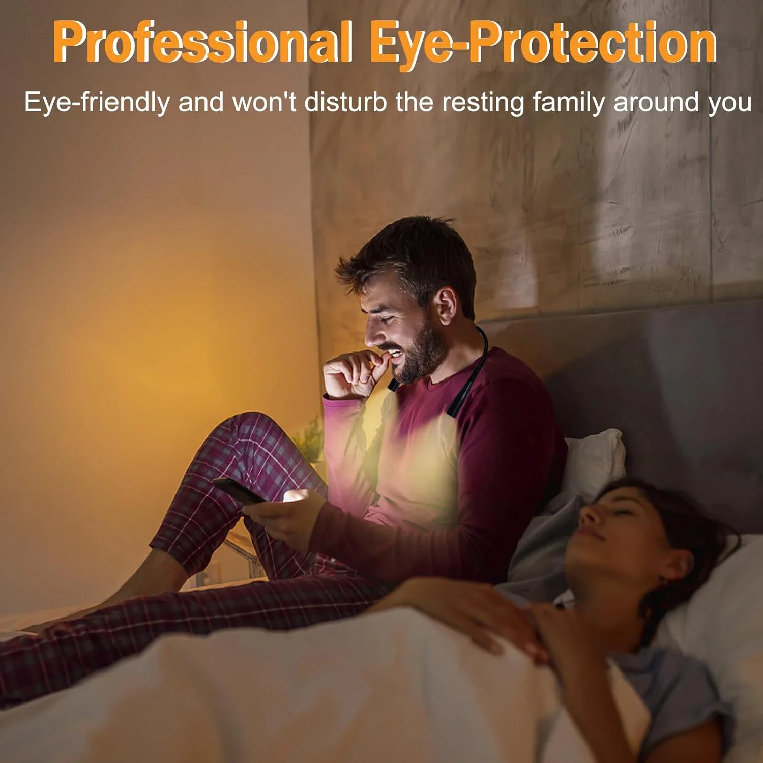 مصباح رقبة LED فاخر قابل للشحن