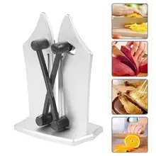 Sharpener Base Iron Block Knife Sharpener with Sharpening Stone Stand For Household Kitchen Sharpener Tools Supplies