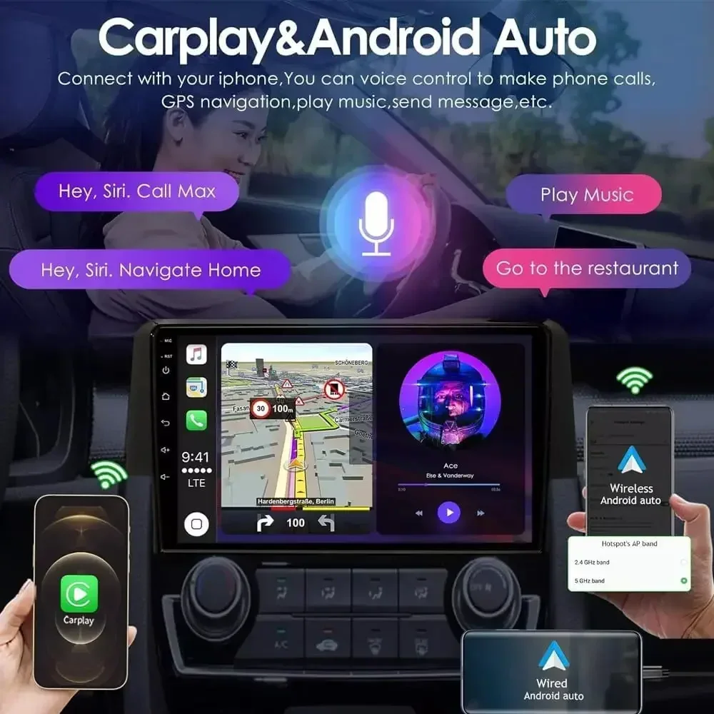 Android 13 Car Radio GPS Multimedia Player For Ford Transit Connect