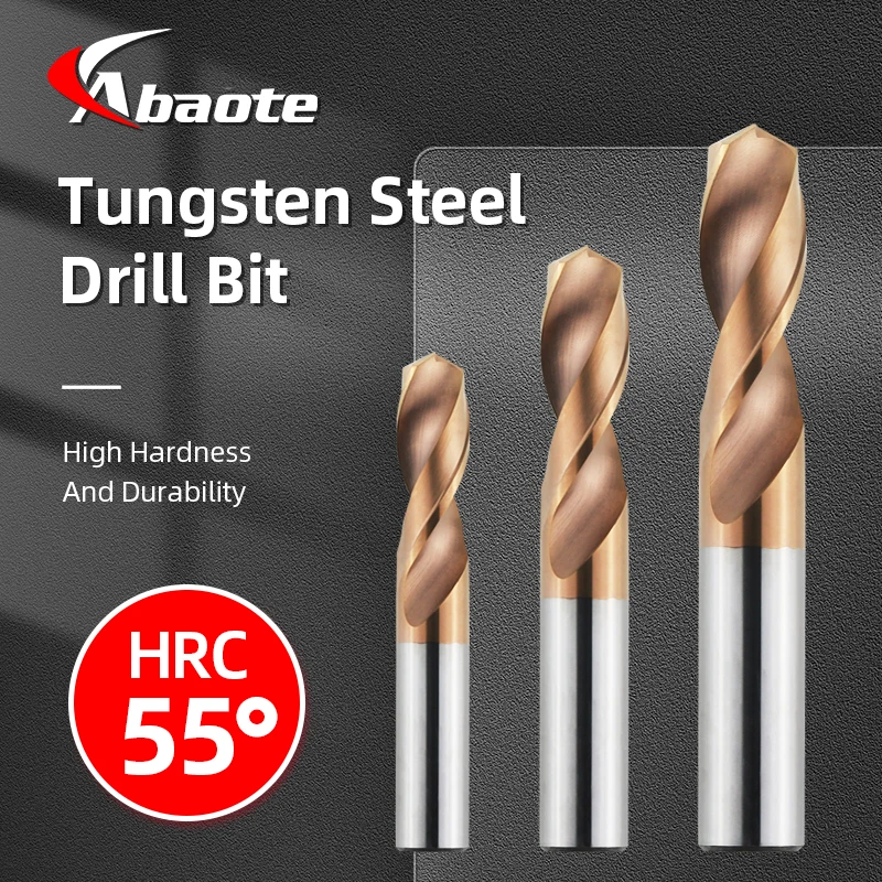 ABAOTE Tungsten Steel Drill Bit 1PC 1.0 20.0MM HRC55° Solid Carbide