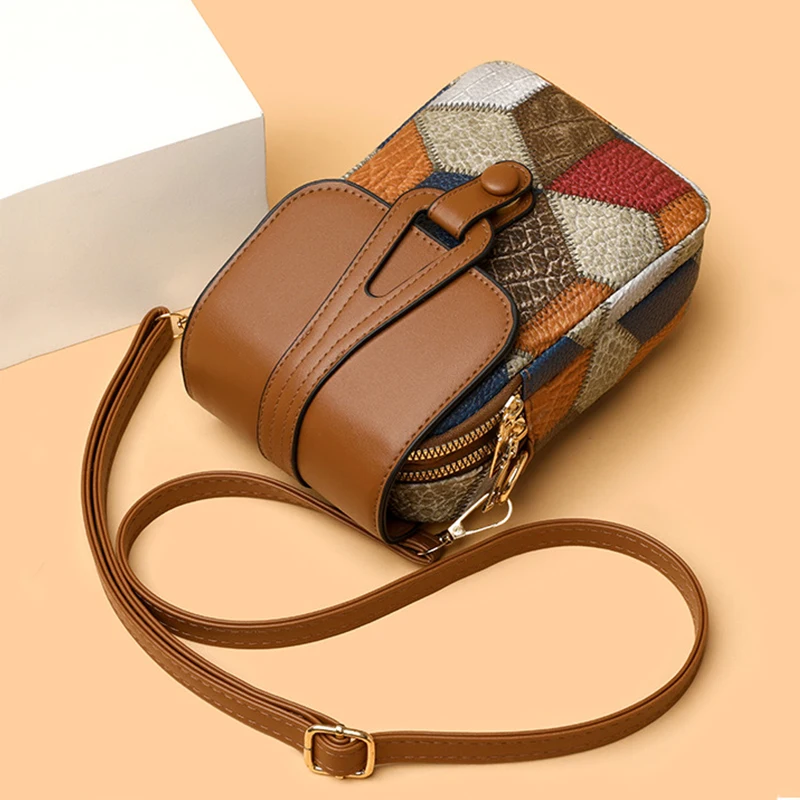 Mobile Phone Bag Crossbody Bag Women's Shoulder Bag Versatile Fashionable Exquisite Soft Leather Casual Small Bag