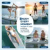 11ft Inflatable Paddle Board, Inflatable Stand Up Paddleboards with Premium SUP Accessories,  450lbs Capacity, with Camera Mount