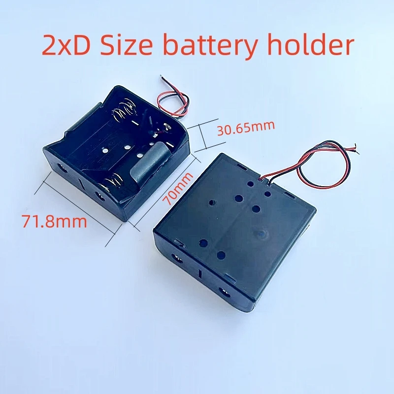 DIY Battery Holder 1/2/3/4/8 Slots D Size Battery Holder Cell Wires Durable Case Rechargeable Case Battery Holder Battery Box Battery Case