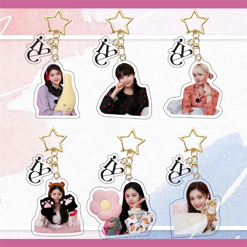 

Kpop IVE брелок милый YUJIN LIZ GAEUL LEESEO WONYOUNG акриловая фигурка подвеска аксессуары для фанатов подарок B32
