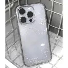 Korean Cute White Line Creative Clear Phone Case