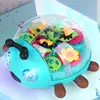 Electric Beetles Car Toys Baby Musical Toys With Music LED Lights Electronic Learning Game Light Up Infant Crawling Toys 2