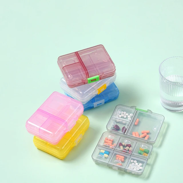 9 Rács Utazás Kényelmes Gyógyszer Tabletta Doboz Tabletták Adagoló Szervező Tok Container Elválasztó Gyógyszerdobozok