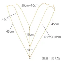 Sexy Metal Zircon Chest Chain for Women Simple Gold Color Double Layered Shell Pendant Waist Chain Party Jewelry Accessories 4