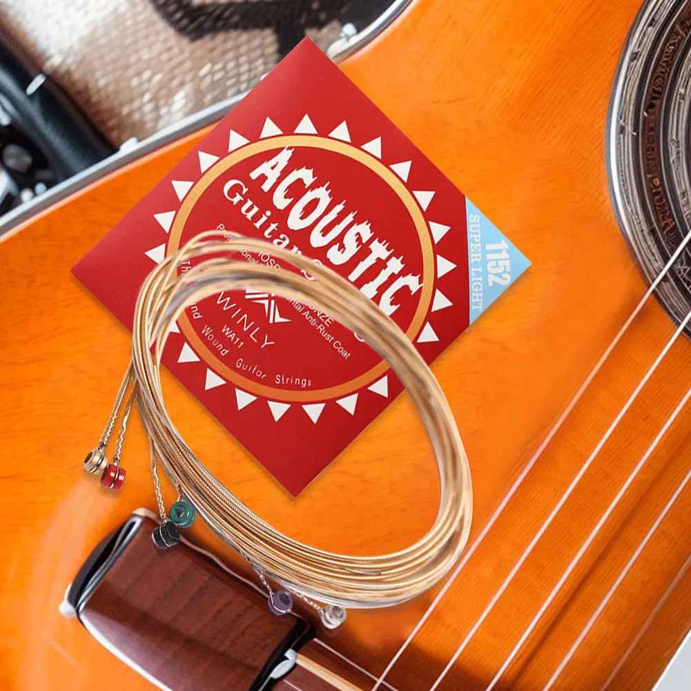 Phosphor Bronze Acoustic Guitar Strings for Professionals