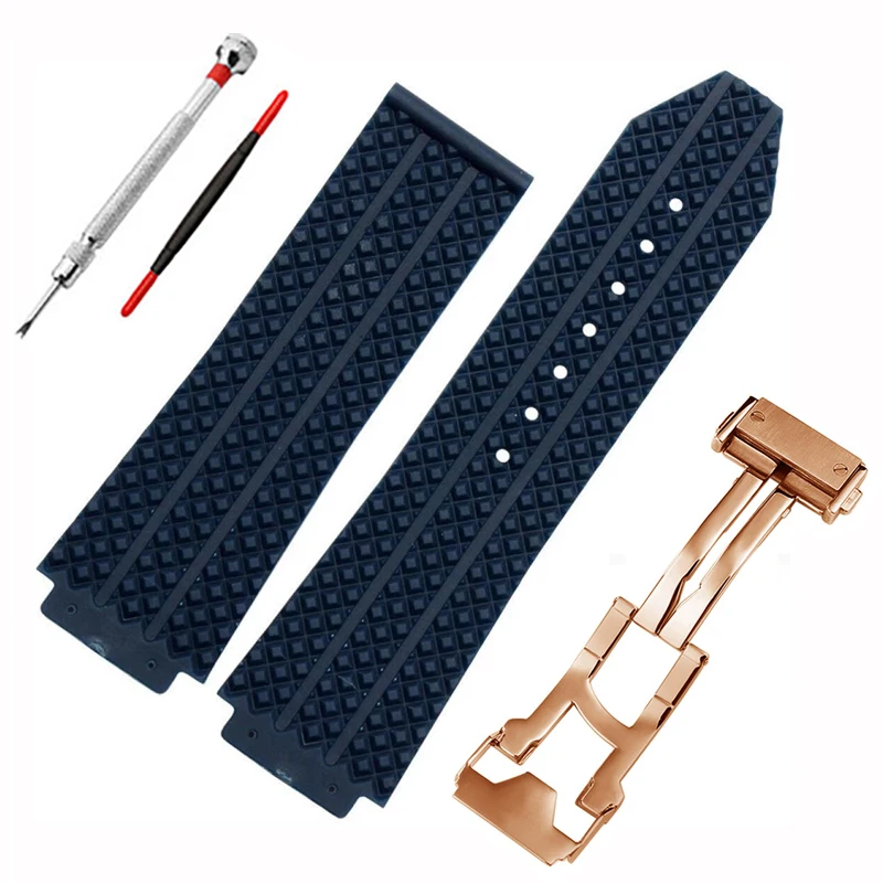 ONECMN Horlogeband voor HUBLOT BIG BANG Siliconen 25 x 19