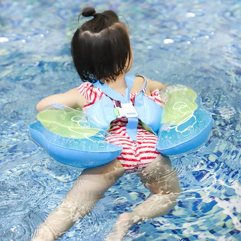 Inflatable Swim Ring Baby Double Airbag Anti Roll And Anti Choke