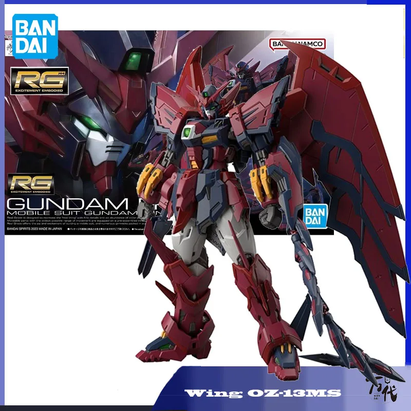 

In Stock BANDAI Gundam RG 1/144 Epyon Mobile Suit Gundam Wing OZ-13MS Anime Action Figures Assembly Model Collection Toy