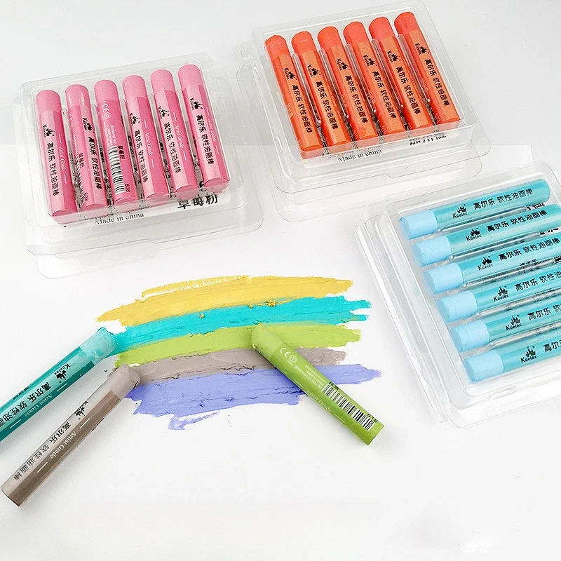10pcs Monochrome Heavy Color Oil Painting Sticks for Students To Paint Graffiti with Super Soft and Oil-based Brushes Crayon oil pastels