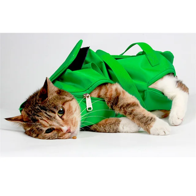 Pet Portable travel Out Bag hospital soft Foldable Cat Backpack Cat Bag Scratching Special Fixed Cat nail injection Bag 5