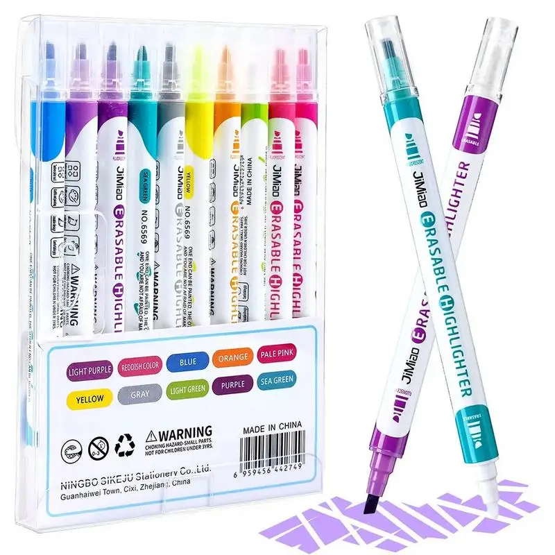 Erasable Highlighter Pen Office Chalk Marker Highlighter School Erasable Markers