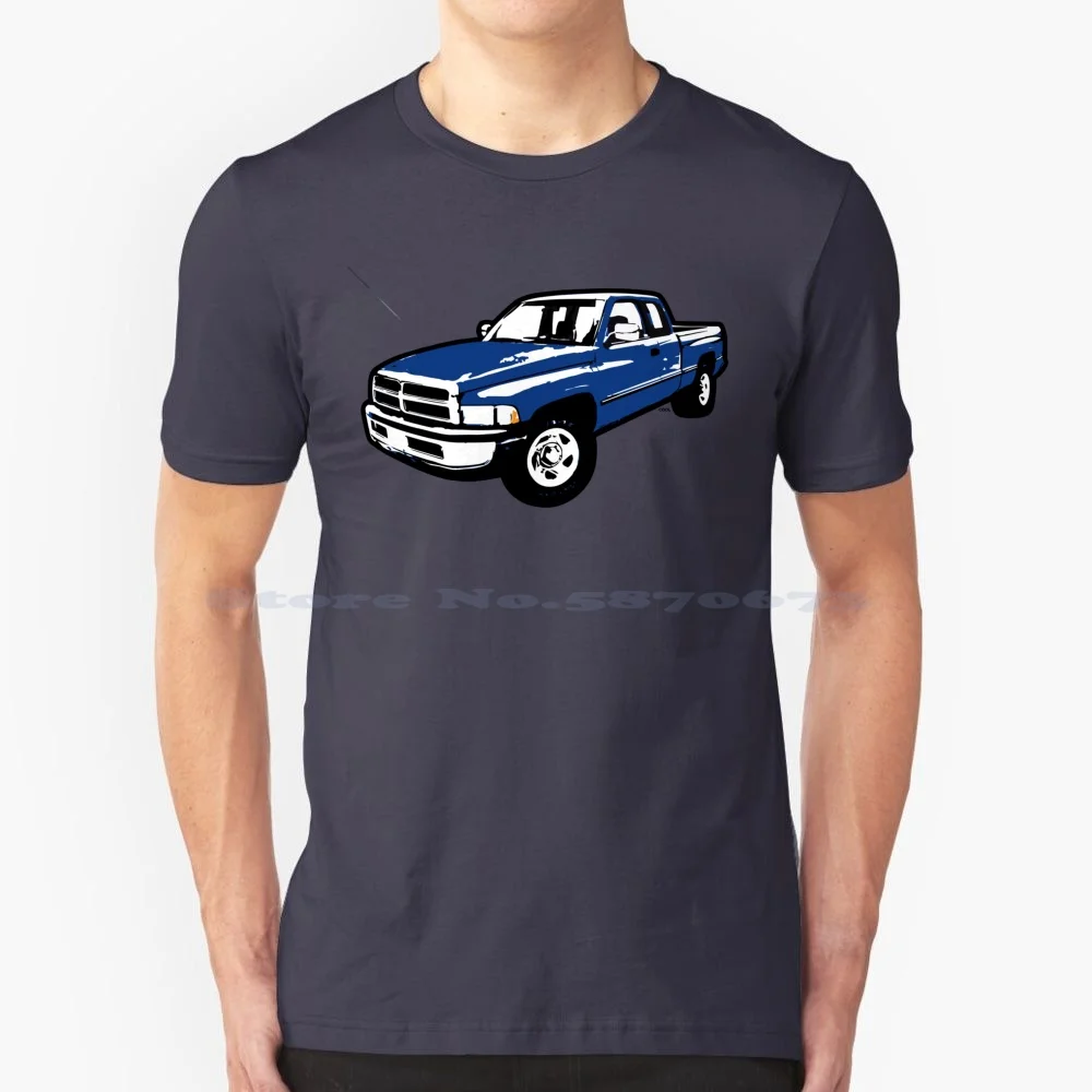 Blue 90S Dr Truck T Shirt 100% Cotone Tee 1994 1995 1996 1997 1998 1999 2000 2001 Ram 90S Mopar Pickup Truck Drivers 1500 2500