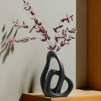 CAPIRON-Abstract Ceramic Vase, Flower Arrangement, Living Room, Table Office, Home Decoration Accessories, Interior Pampas Grass 1