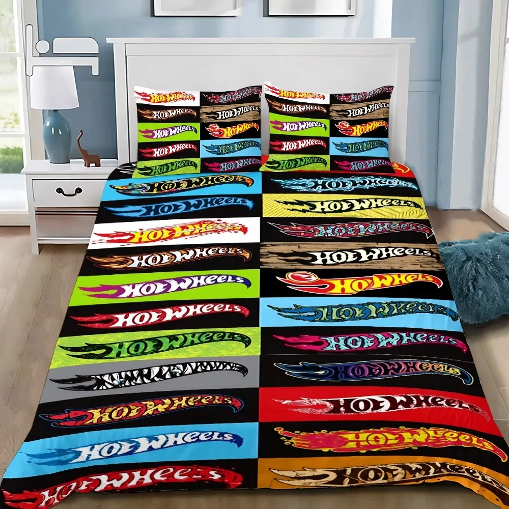 Cars Duvet Cover Bedding Set – Wheels Design for Kids & Adults 3