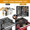 Tool Box Organizer Tray  Set XL L M S XS Sizes Premium Quality Interlocking Design Rolling Toolbox Drawer Organization 4