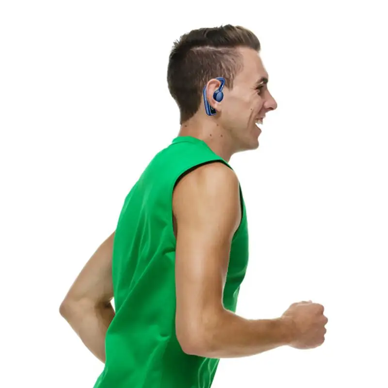 V18 Slušalice s koštanom provodljivošću Bluetooth 5.0 slušalice s kukicama za uši s LED digitalnim zaslonom, poslovne bežične slušalice za telefone_voghion.com
