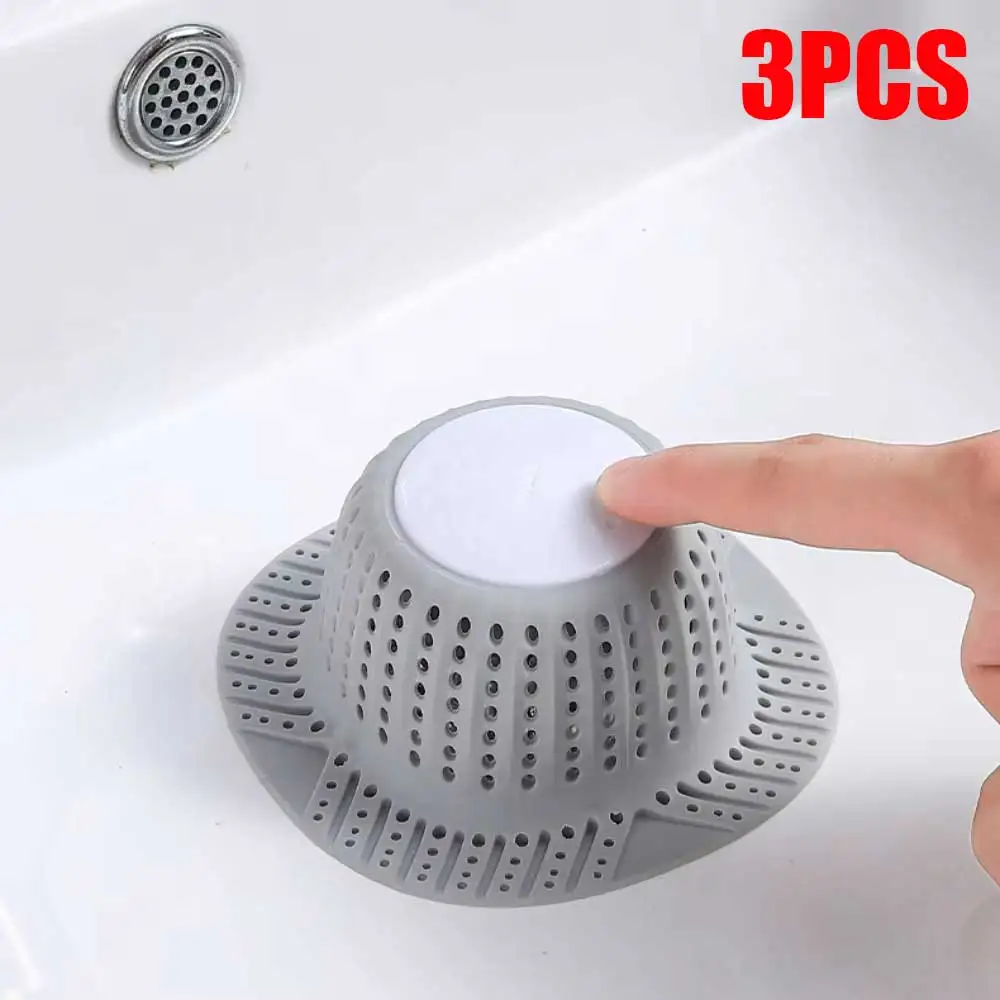 New Bathtub Drain Hair Catcher Collapsible Drain Protector for Pop-Up and Regular Drains of Shower Bathtub Tub Bathroom Sink 2