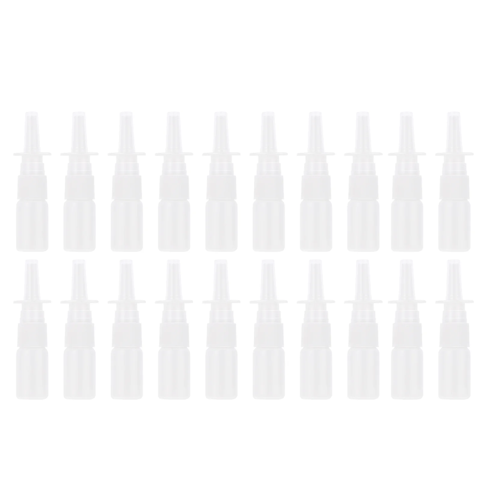 

Nasal Mist Bottle: 10ml Empty Refillable Sprayer 20pcs Fine Mist Nasal Saline Water Pump Bottle